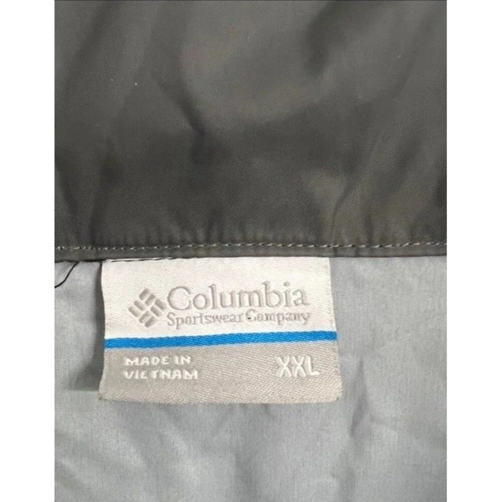 Columbia Men's Glennaker Lake Wind Rain Jacket Black/Grill Packable XXL - Picture 2 of 5